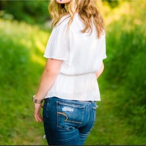 Abercrombie & Fitch peplum top. Size M